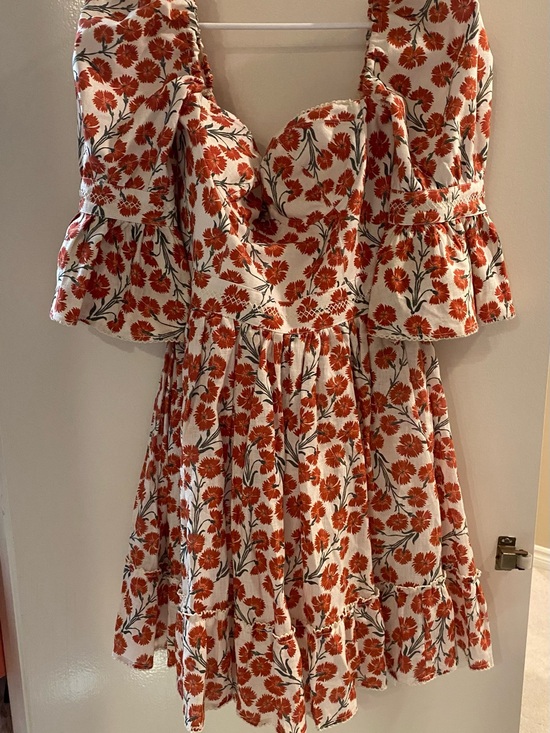 Agua by Agua Bendita Dresses & Skirts - Agua by Agua Bendita 🌹❤️ Sweet Red Floral Minidress ❤️🌹 Size large